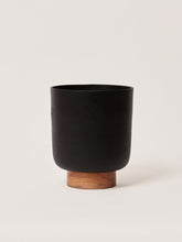 Metal & wood planters for indoor plants