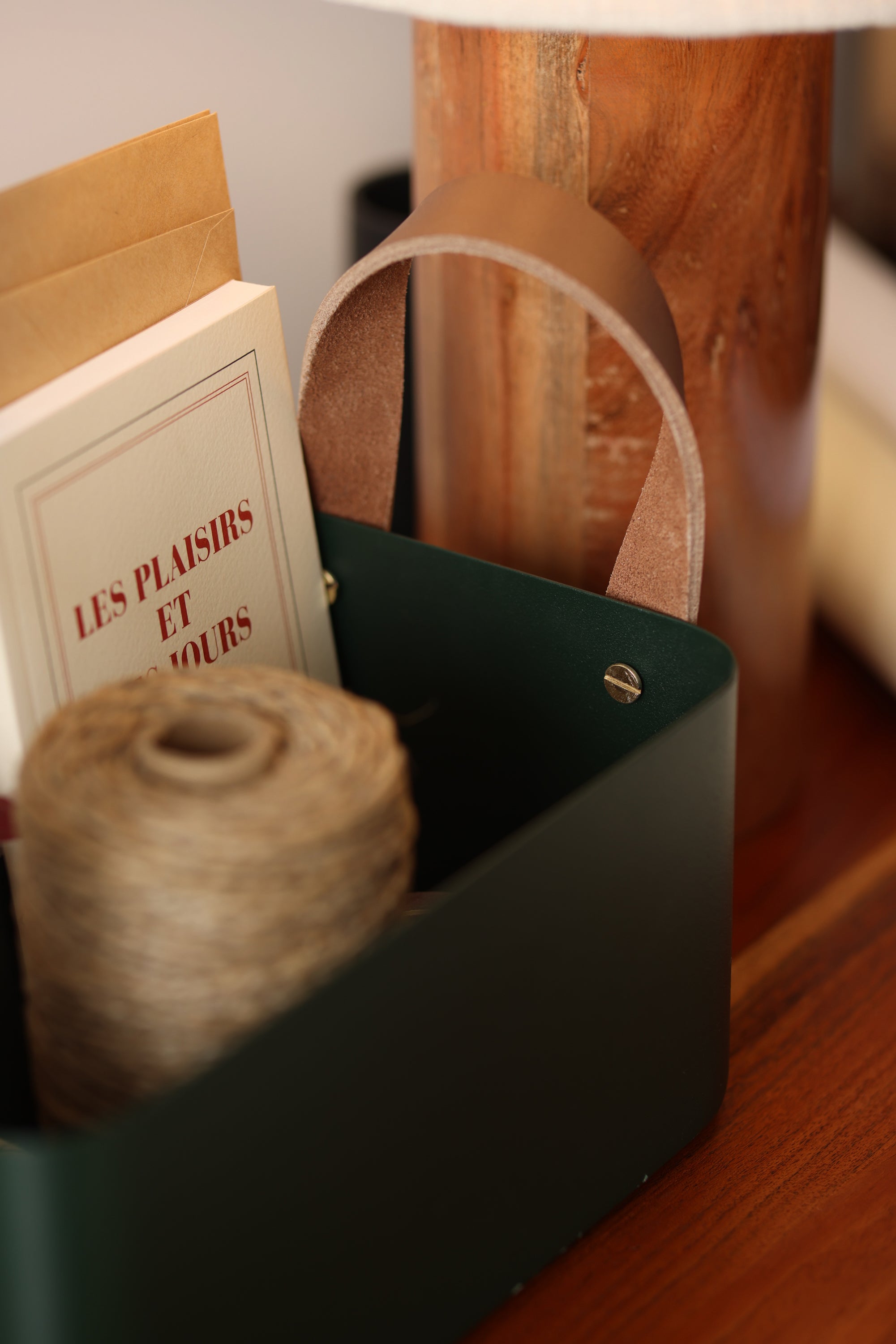 Rectangle Basket - Forest Green, Small - Fleck