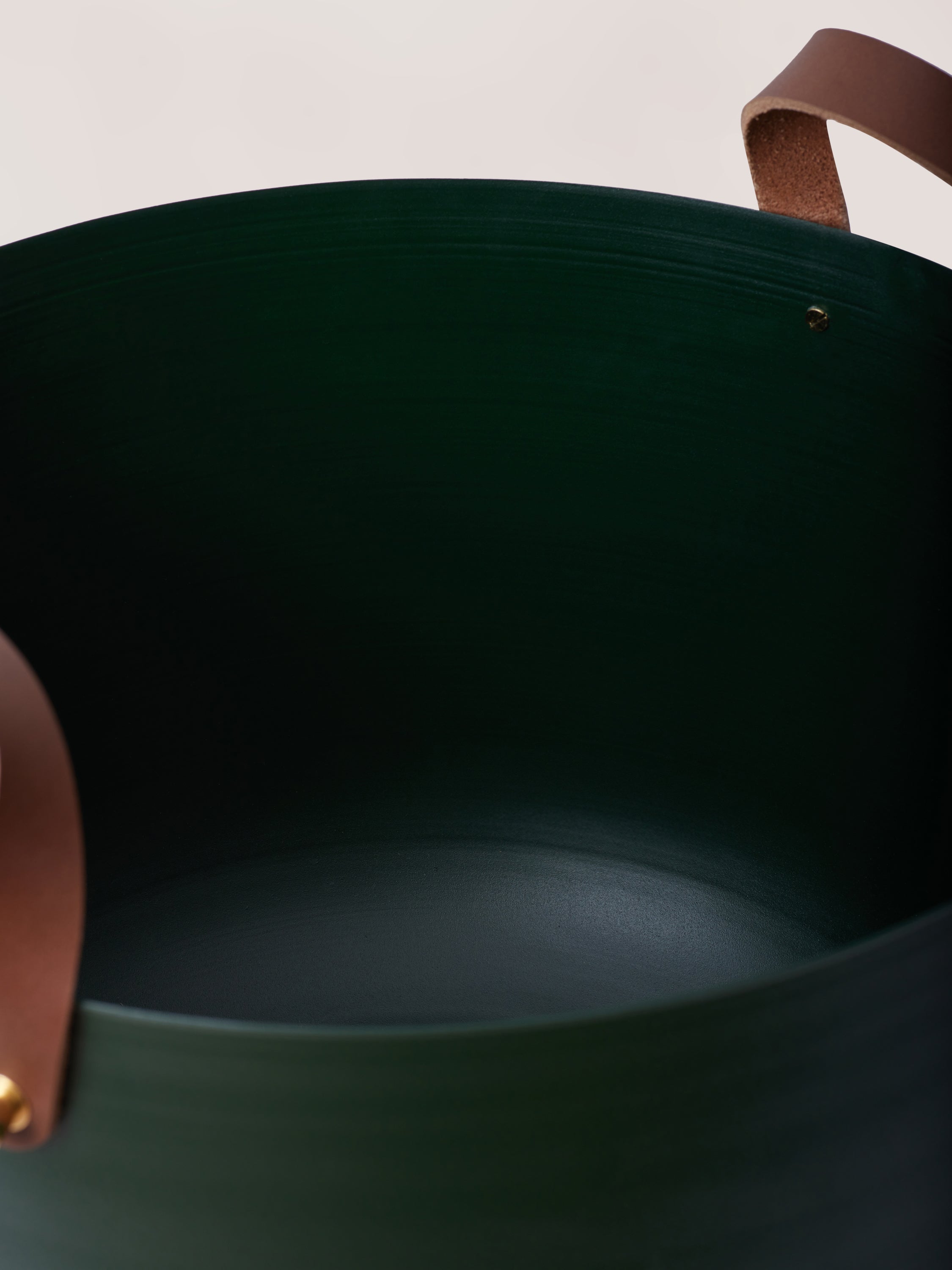 Round Basket - Forest Green, Large - Fleck