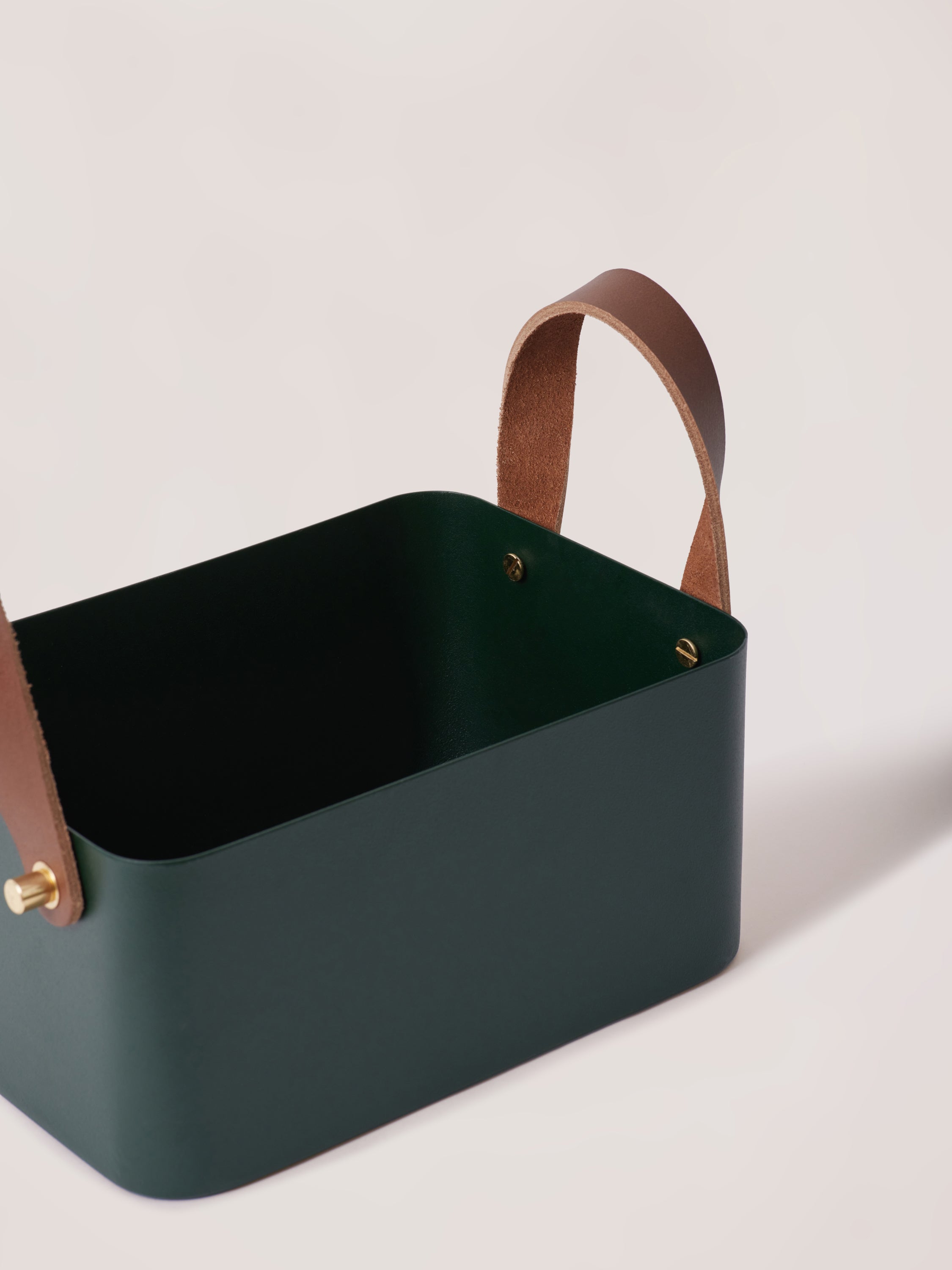 Rectangle Basket - Forest Green, Small - Fleck