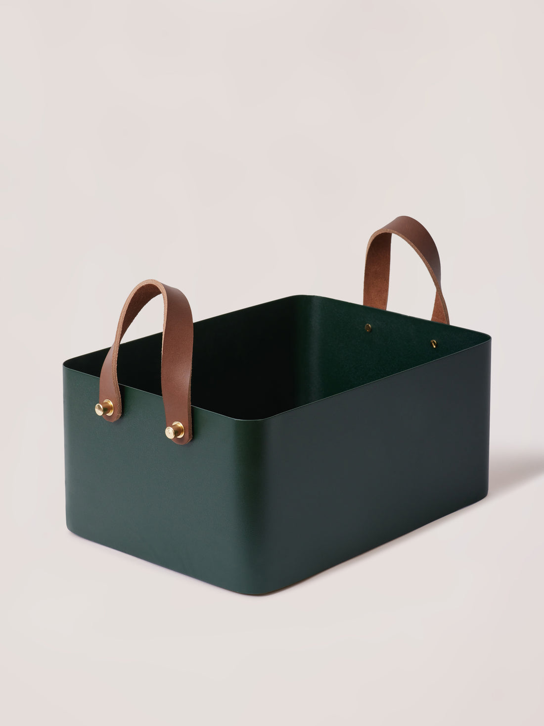 Rectangle Basket - Forest Green, Medium - Fleck