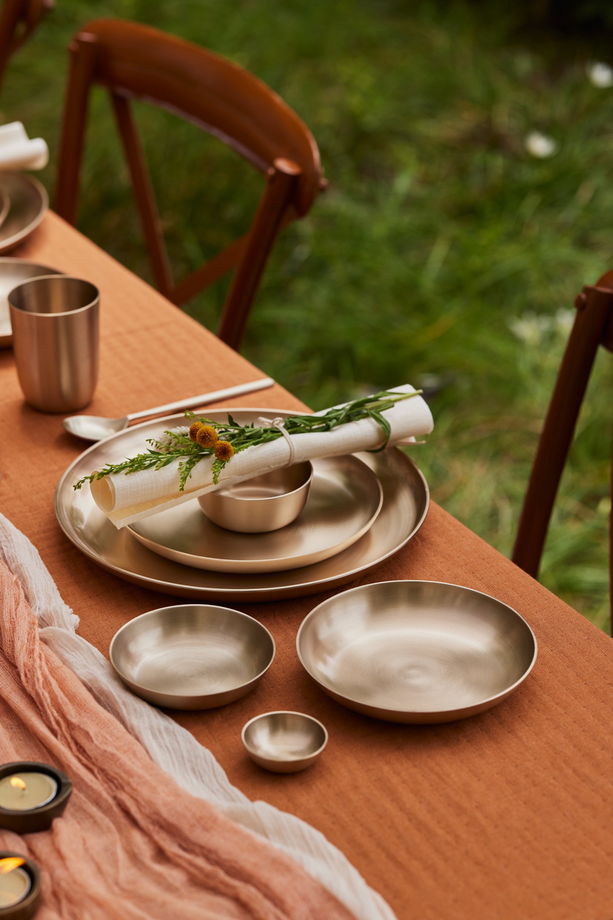 Kansa Bronze Dinner Set