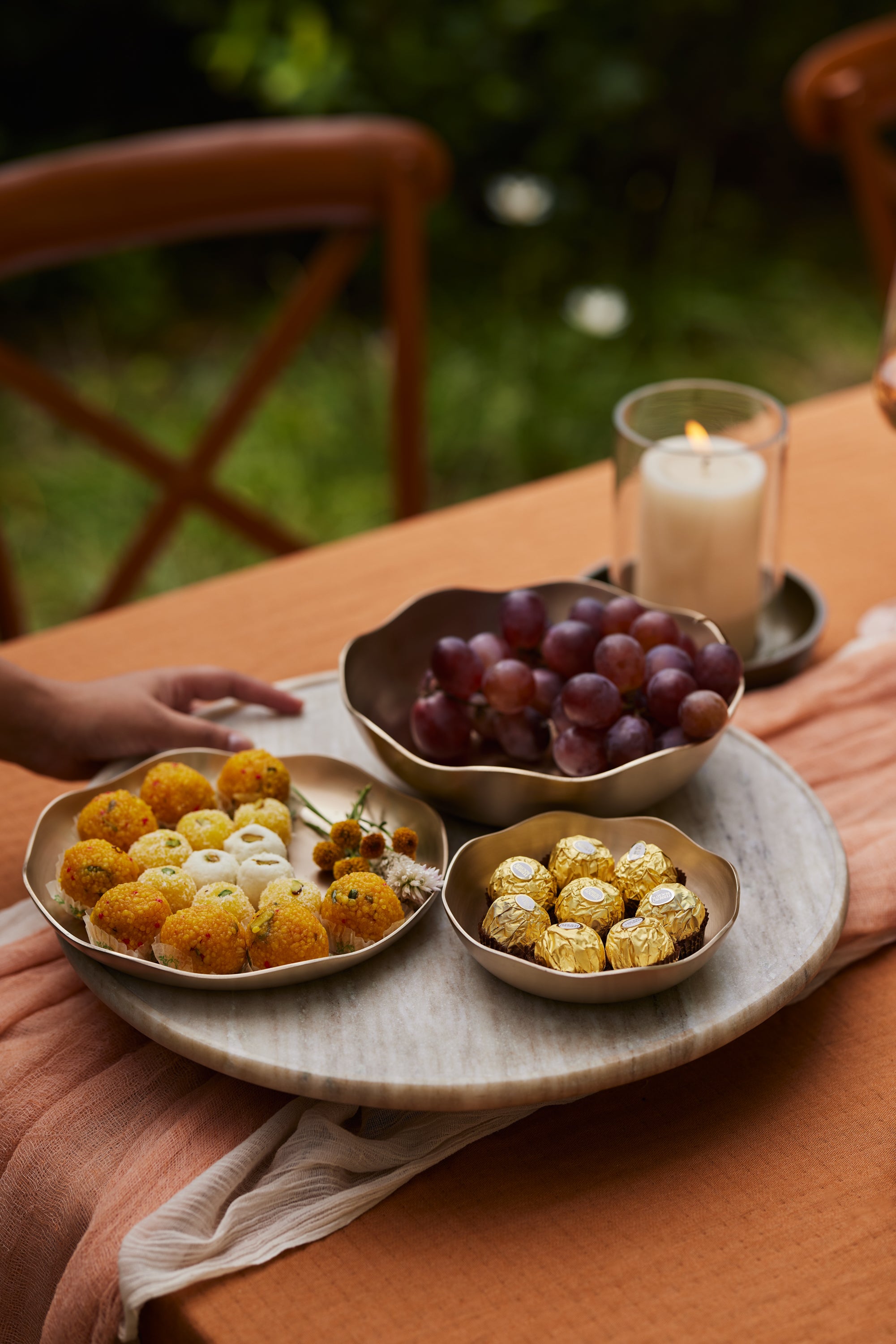 Kansa Bronze floral bowls