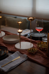 Lotus Centerpiece tealight holder 3 flowers