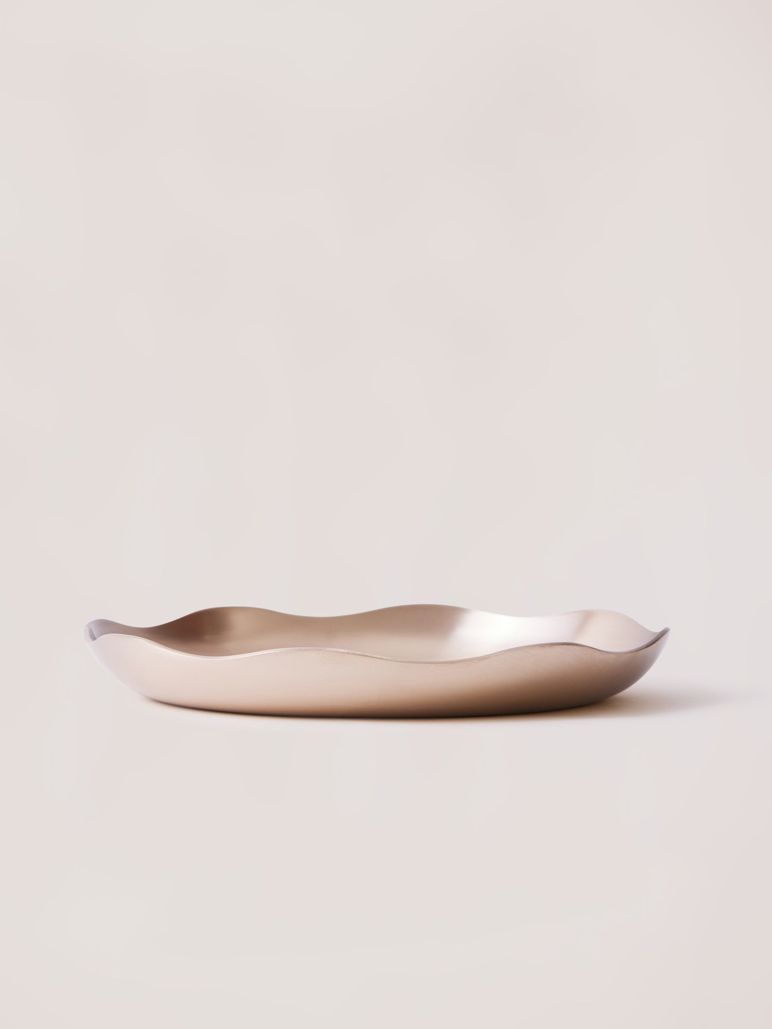 Luxe Kansa Bronze Floral Snack Plate 8.5 inch