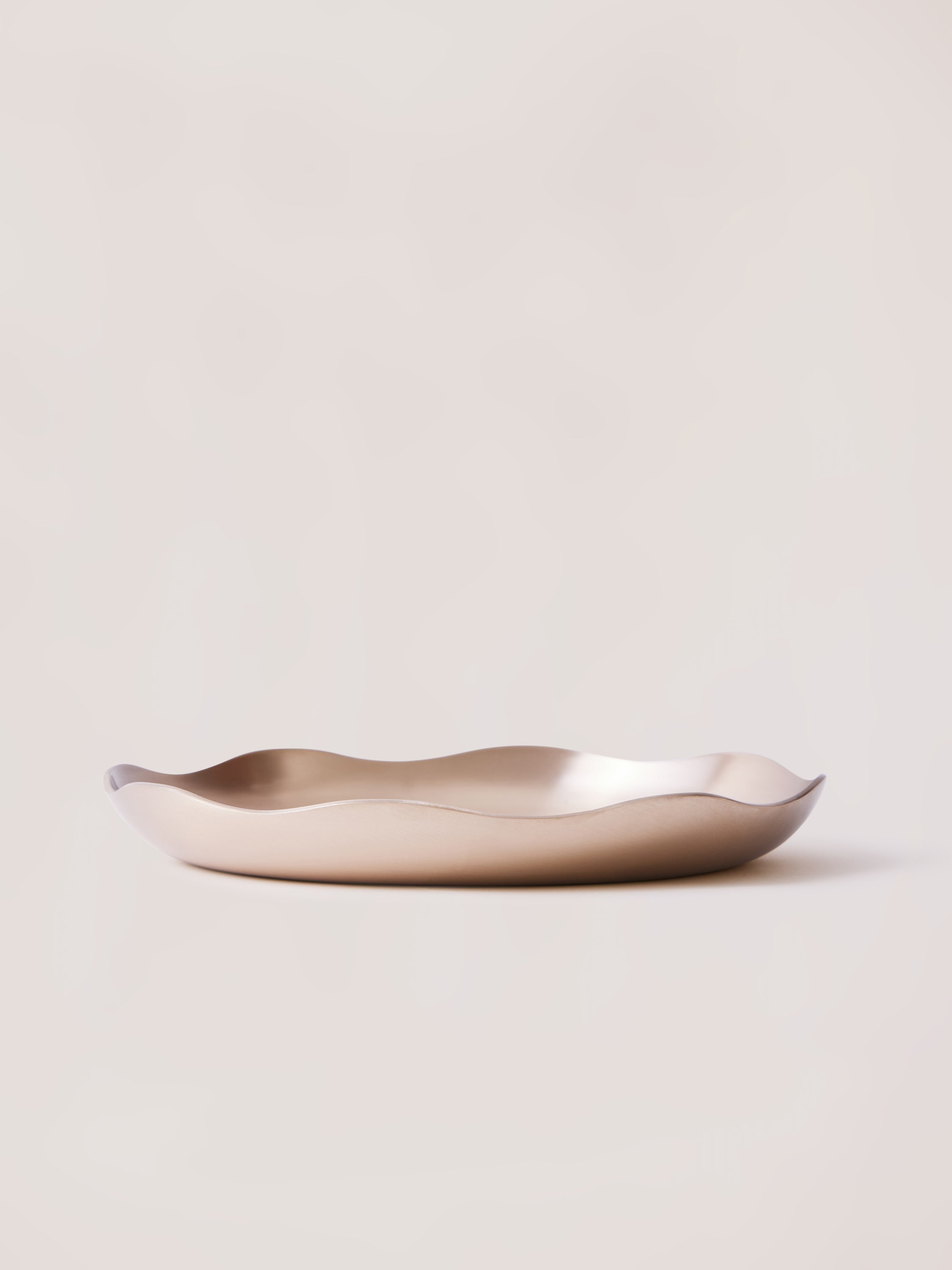 Luxe Kansa Bronze Floral Snack Plate 8.5 inch