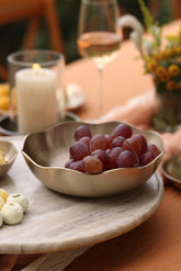 Luxe bronze serving bowl 8.5 inch