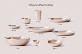 Luxe kansa bronze dinner set 6 people