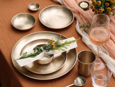 Luxe kansa bronze dinner setting