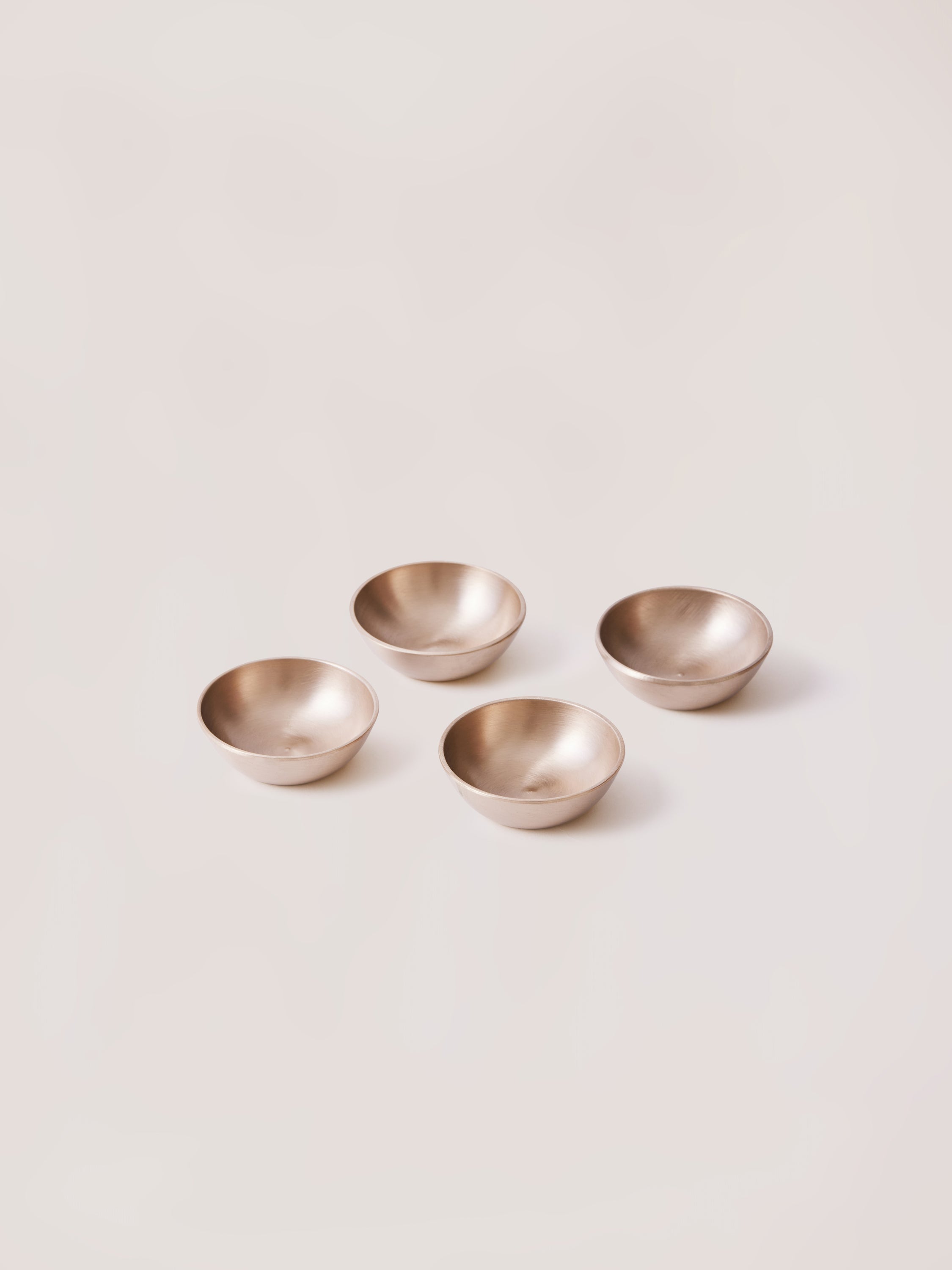 Luxe kansa bronze dip bowls set of 4