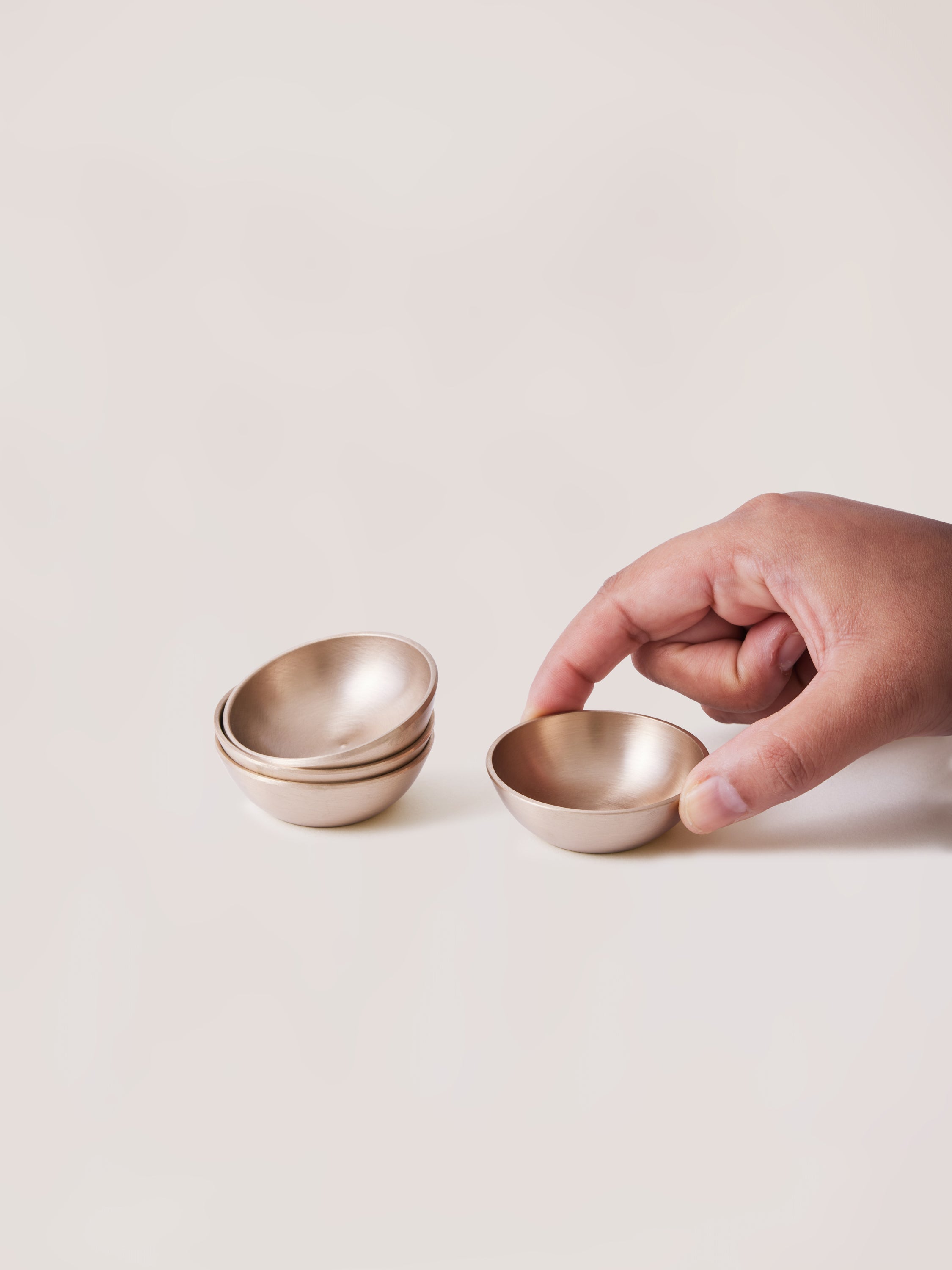 Luxe kansa dip bowls set