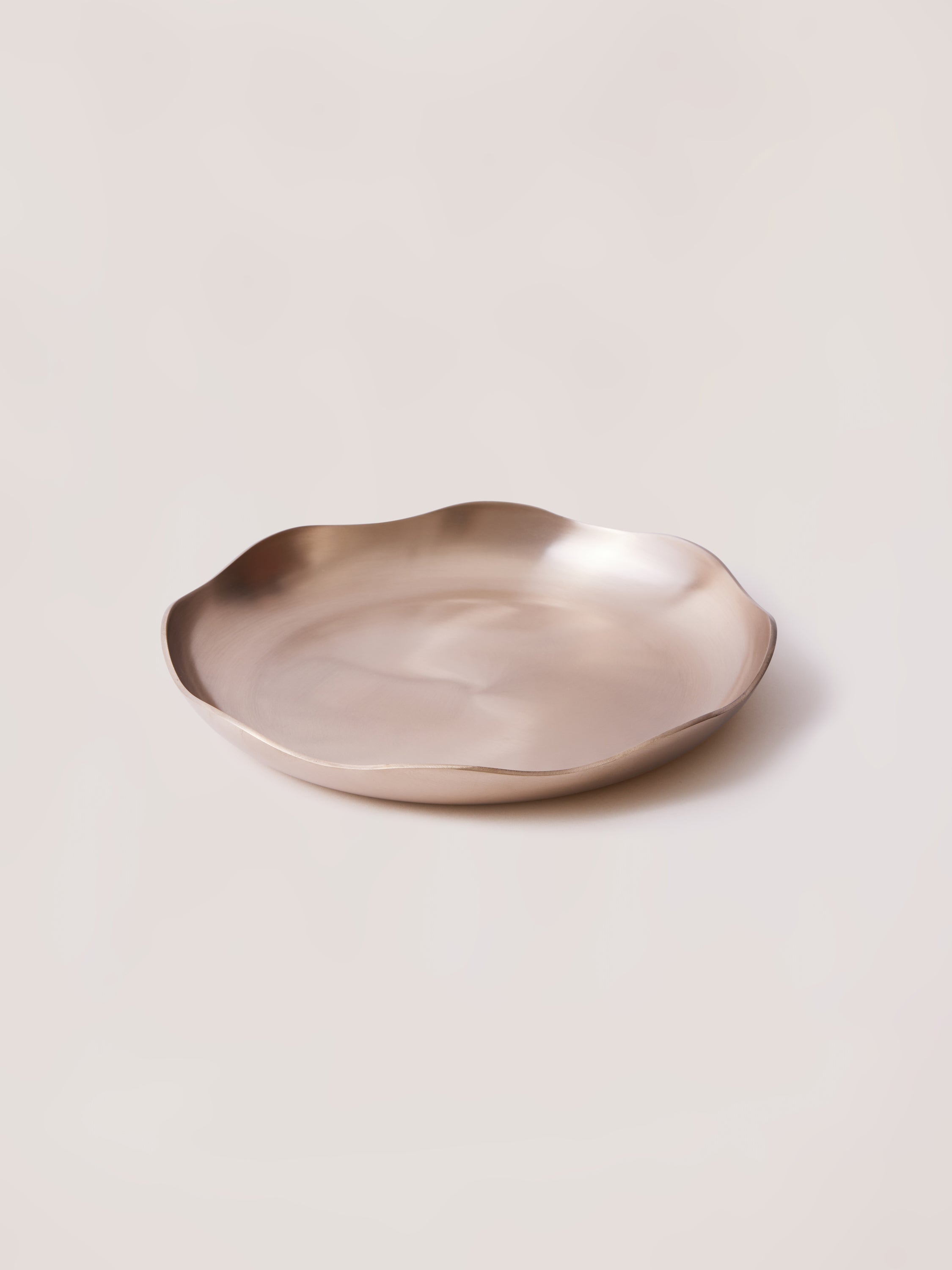 Luxe kansa floral Snack plate 8.5 inch