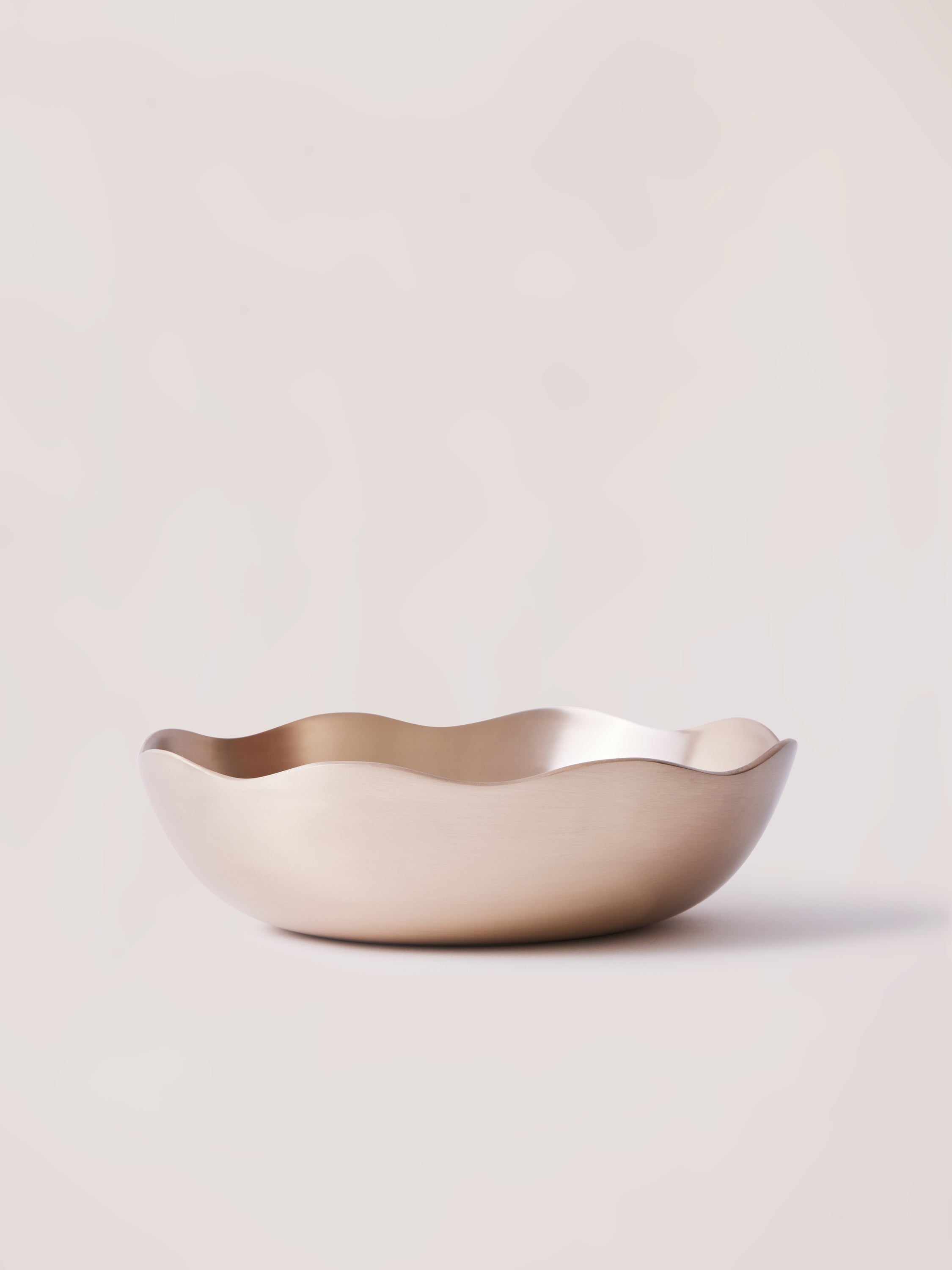 Luxe kansa floral serving bowl 8.5 inch
