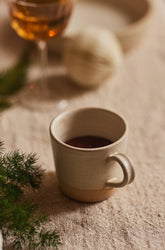 Maṇal white ceramic Coffee mugs by fleck