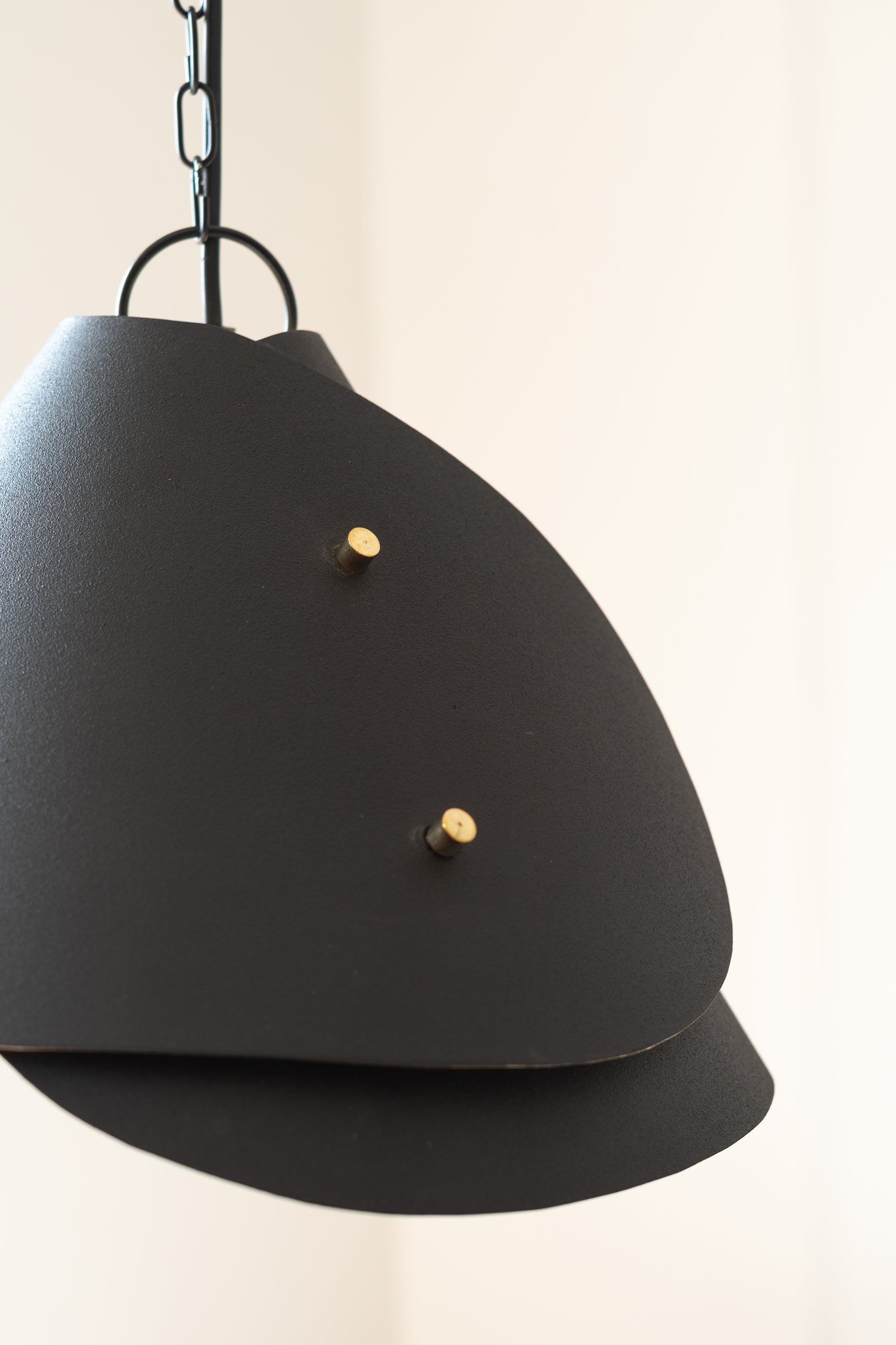 Black pendent light for living room.