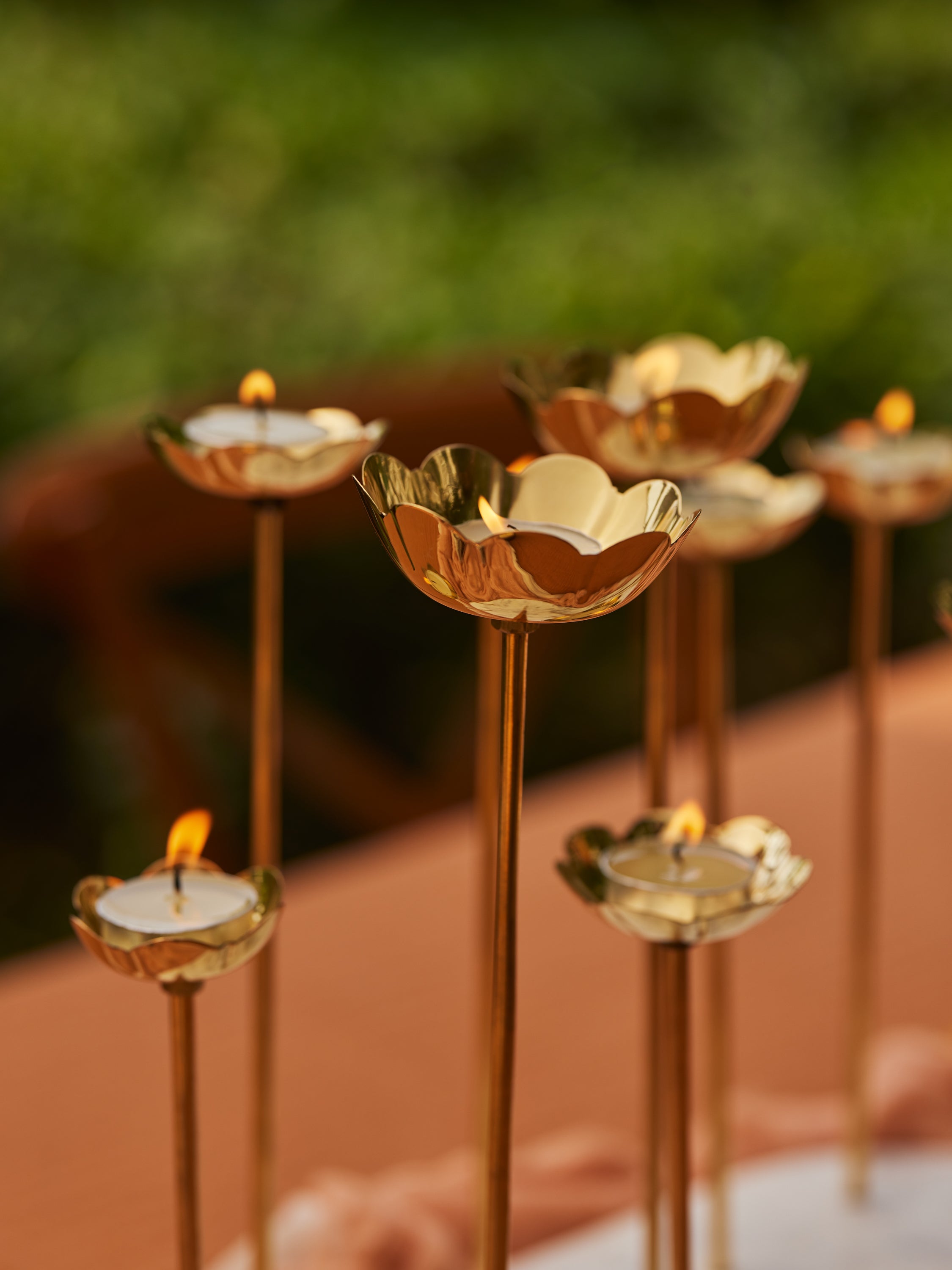 Oblong Lotus Centrepiece, 11 flowers - Fleck