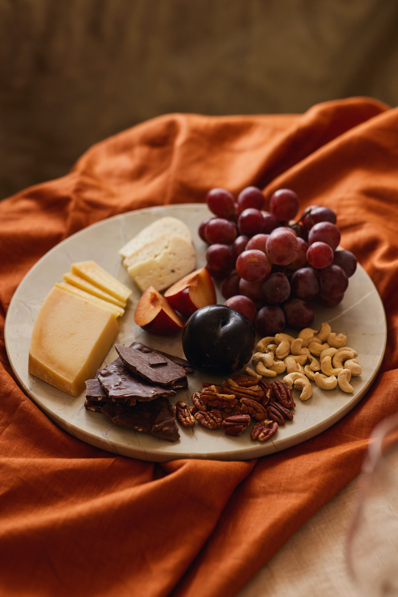 Pista Marble Platter - Fleck