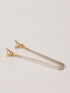 Reindeer Brass And Steel Tongs - Fleck