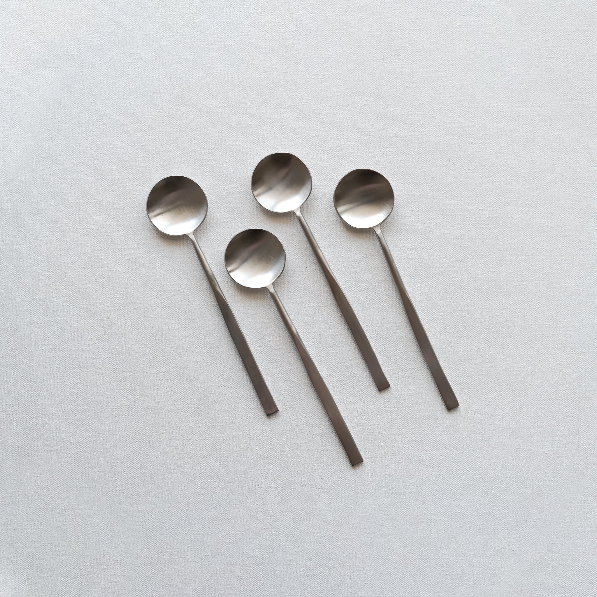 Set of 4 stainless steel spoons by fleck