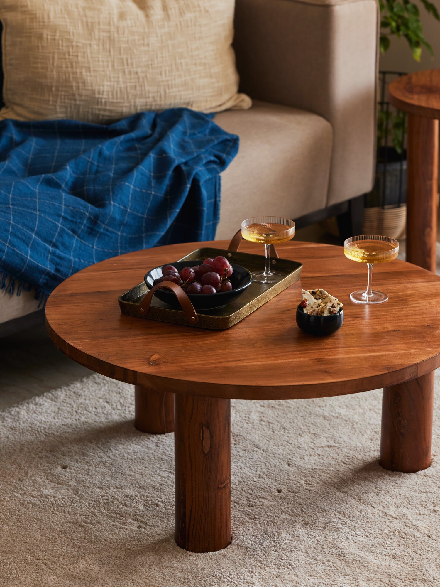 Solid wood coffee table for living room by fleck