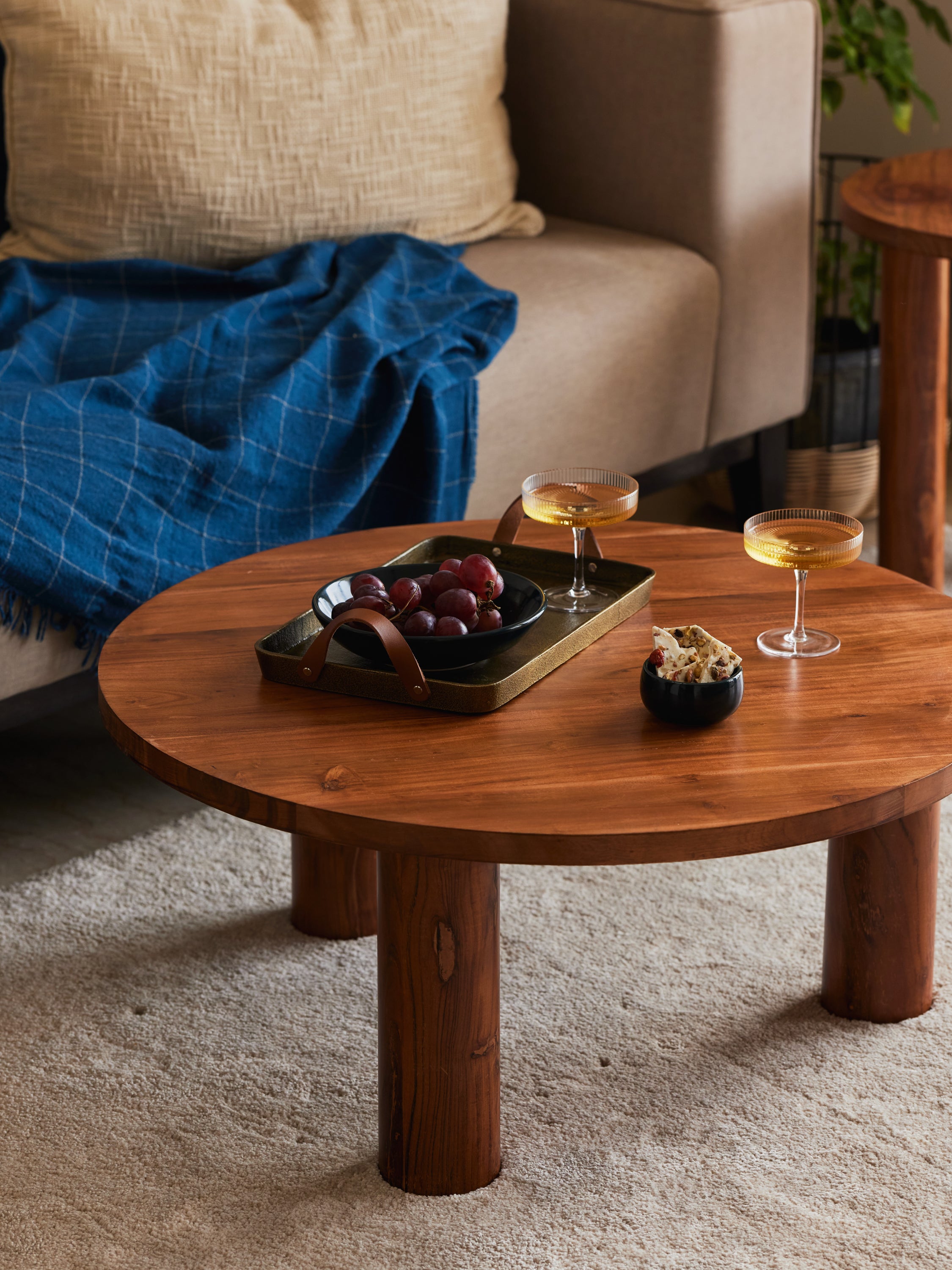 Solid wood coffee table for living room by fleck