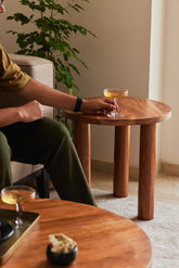 Skog solid wood side table for living room