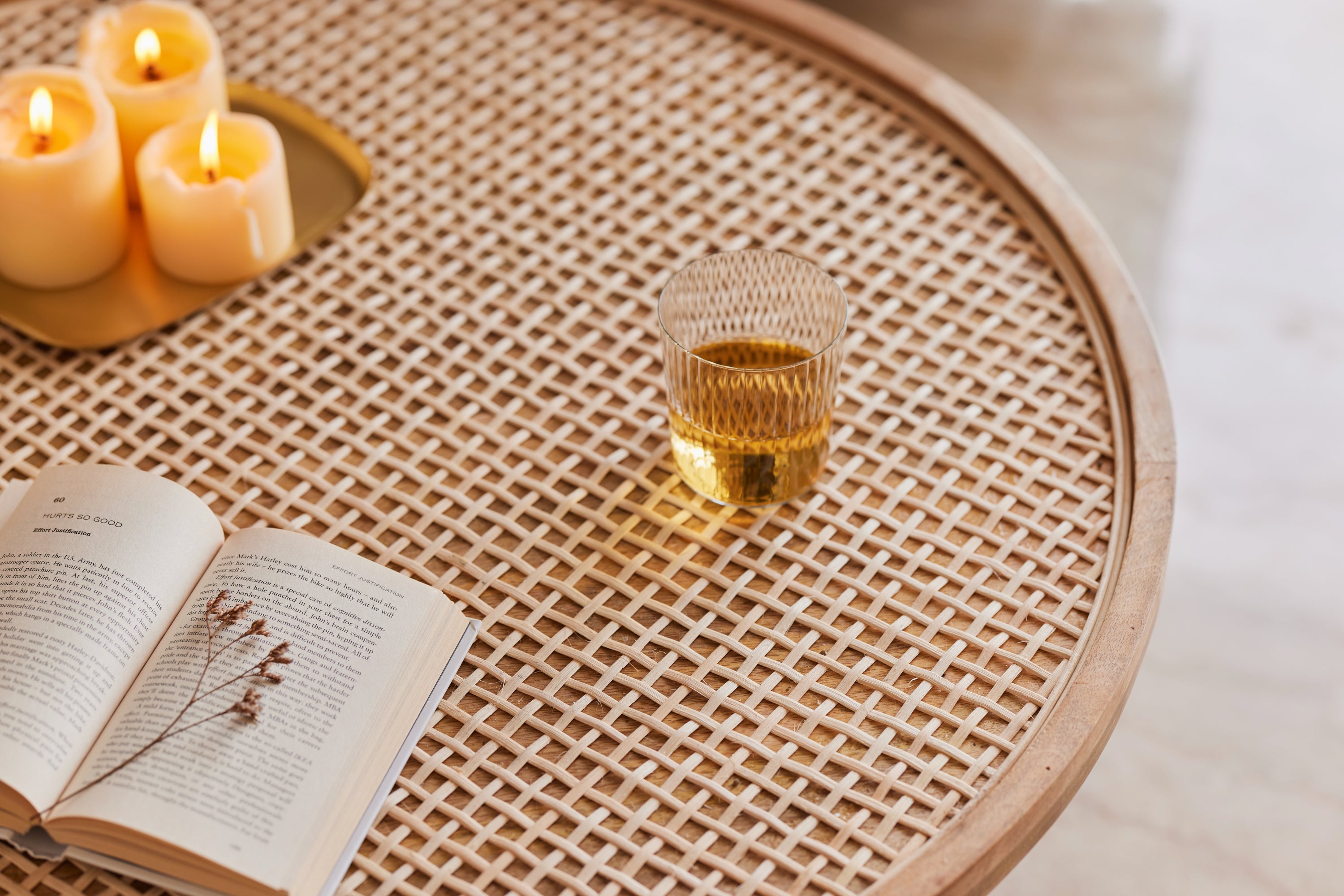 Round table for drinks