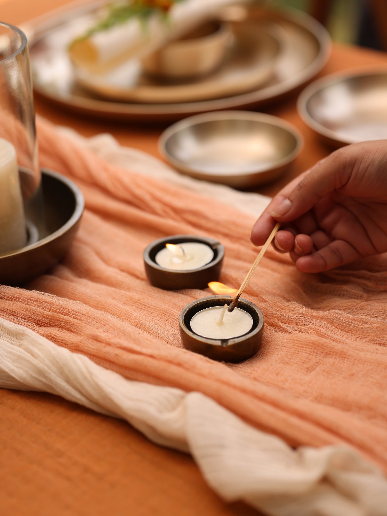 Umbra Tealight Holders, Set of 9 - Fleck