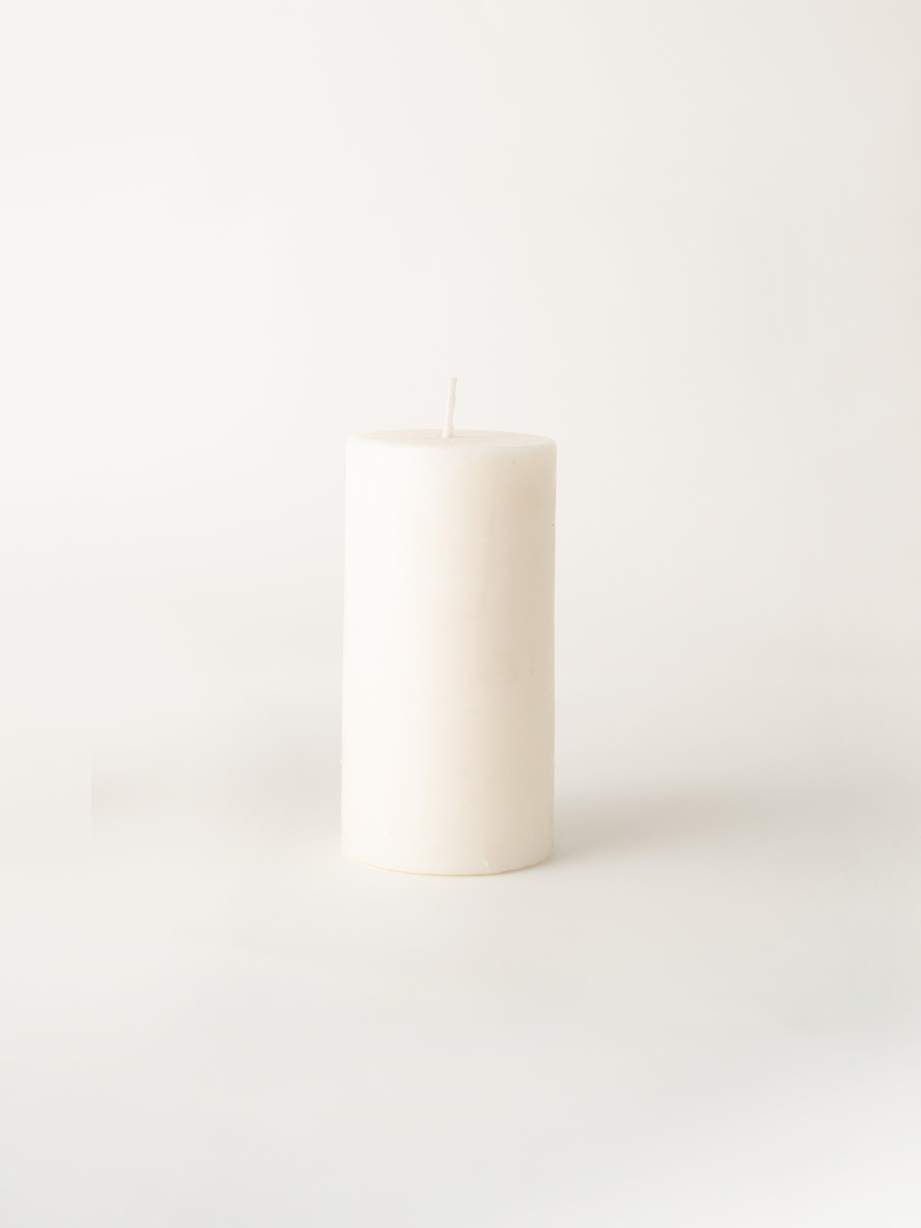 Milky White Pillar Candles