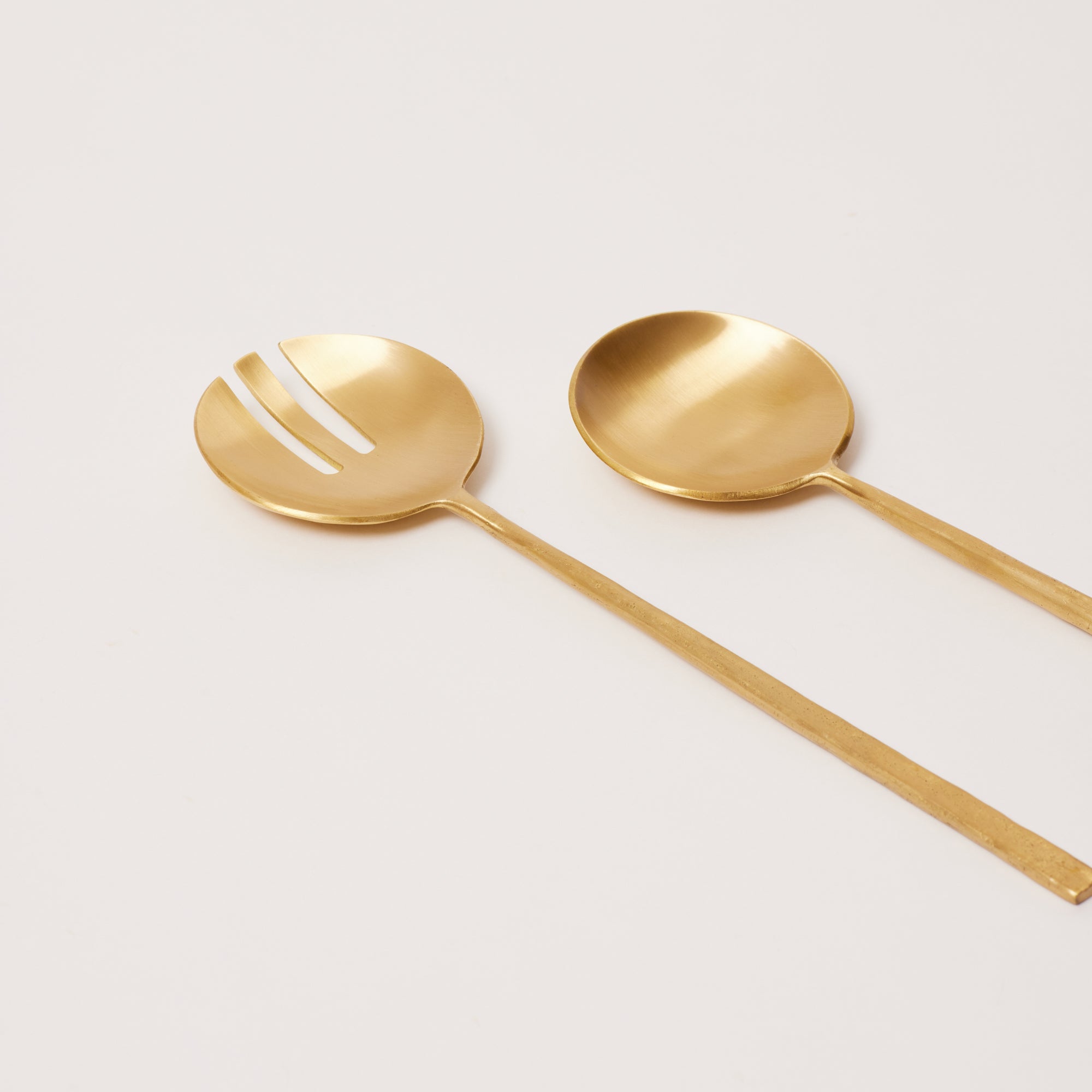 Wabi Brass Servers, Set of 2 Close Up