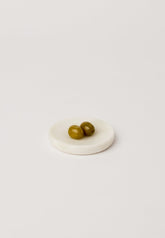 White Marble Dipping Bowls - Fleck