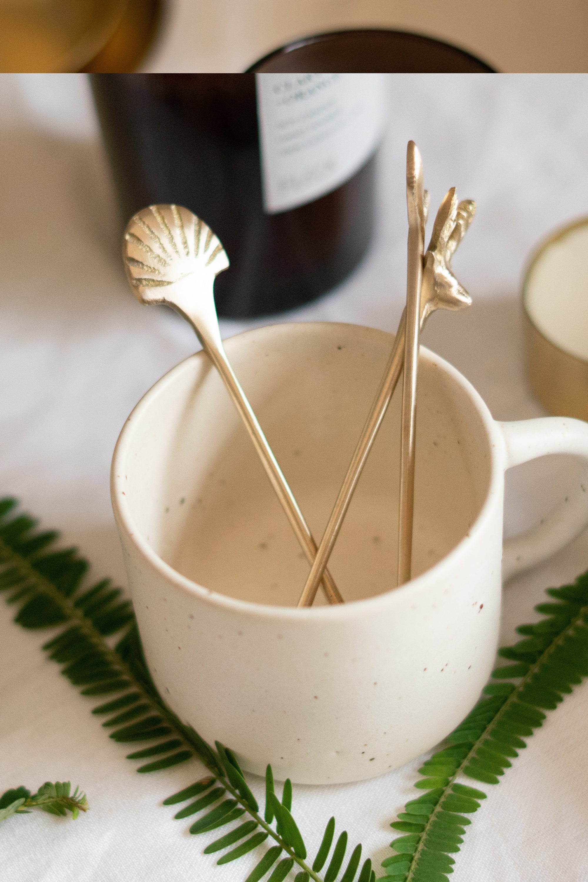 Small Gold Drink Stirrers