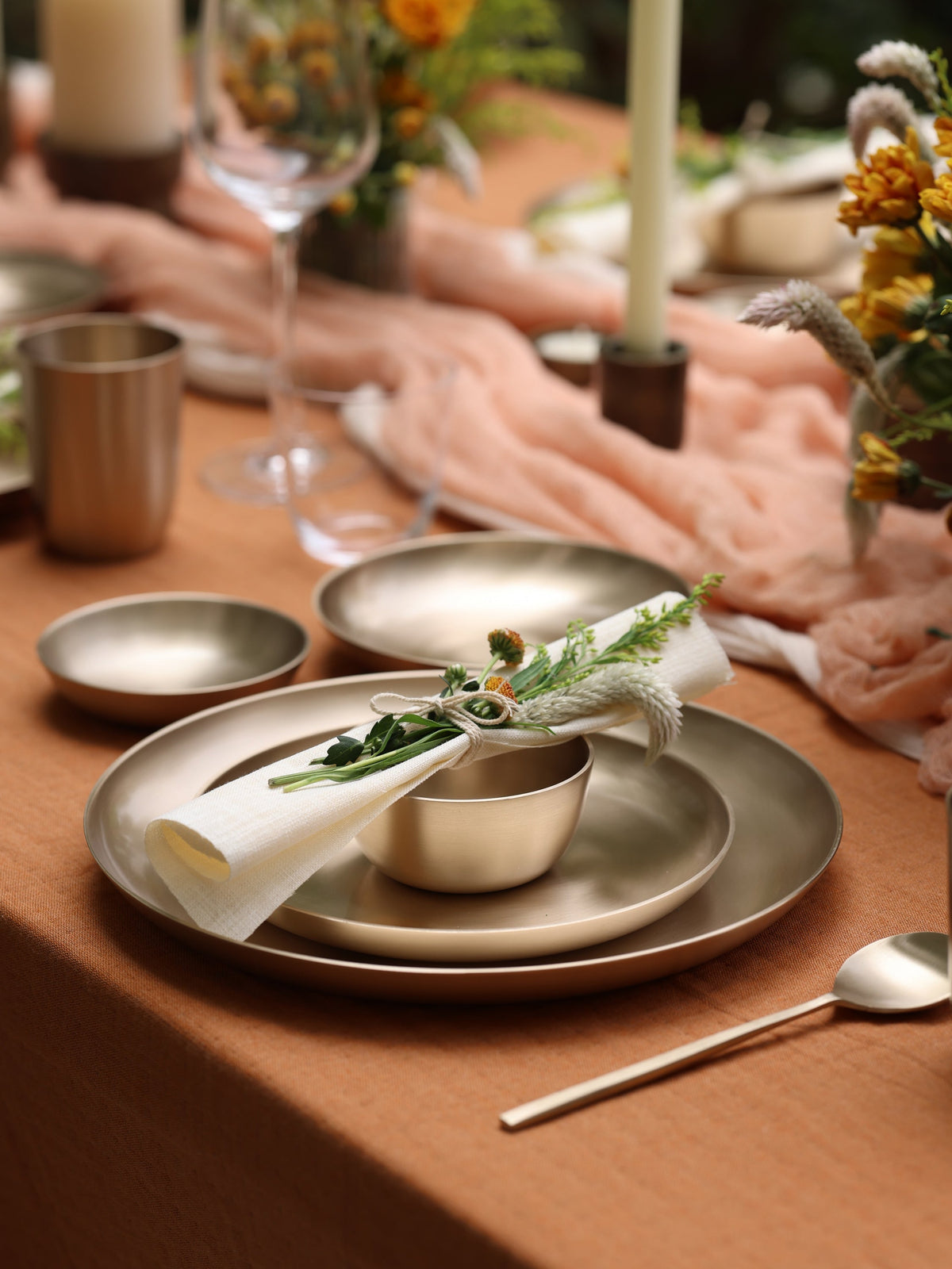 Luxe Kansa Dinner Plate, 10.5" - Fleck