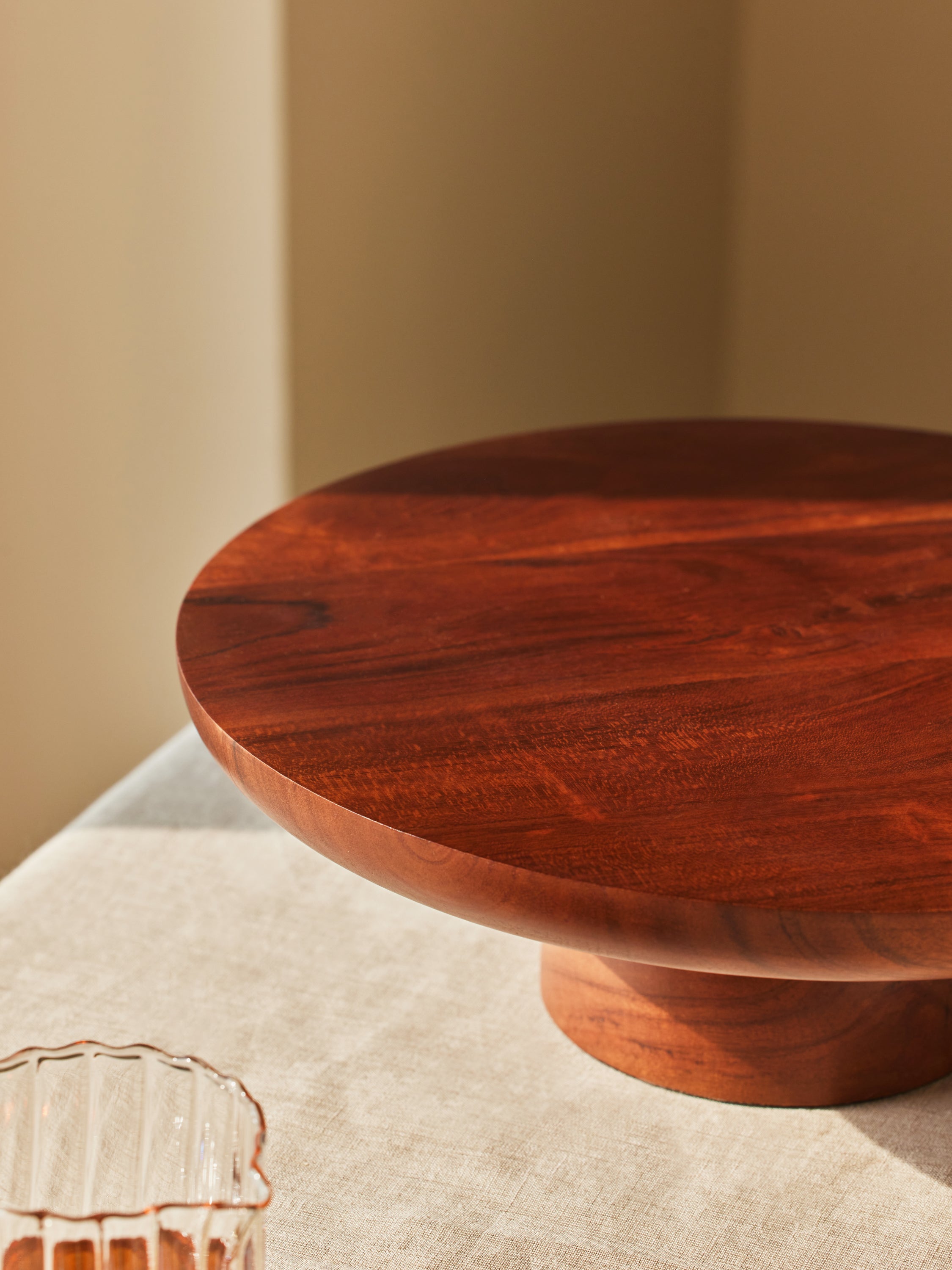 Acacia Wood Cake Stand