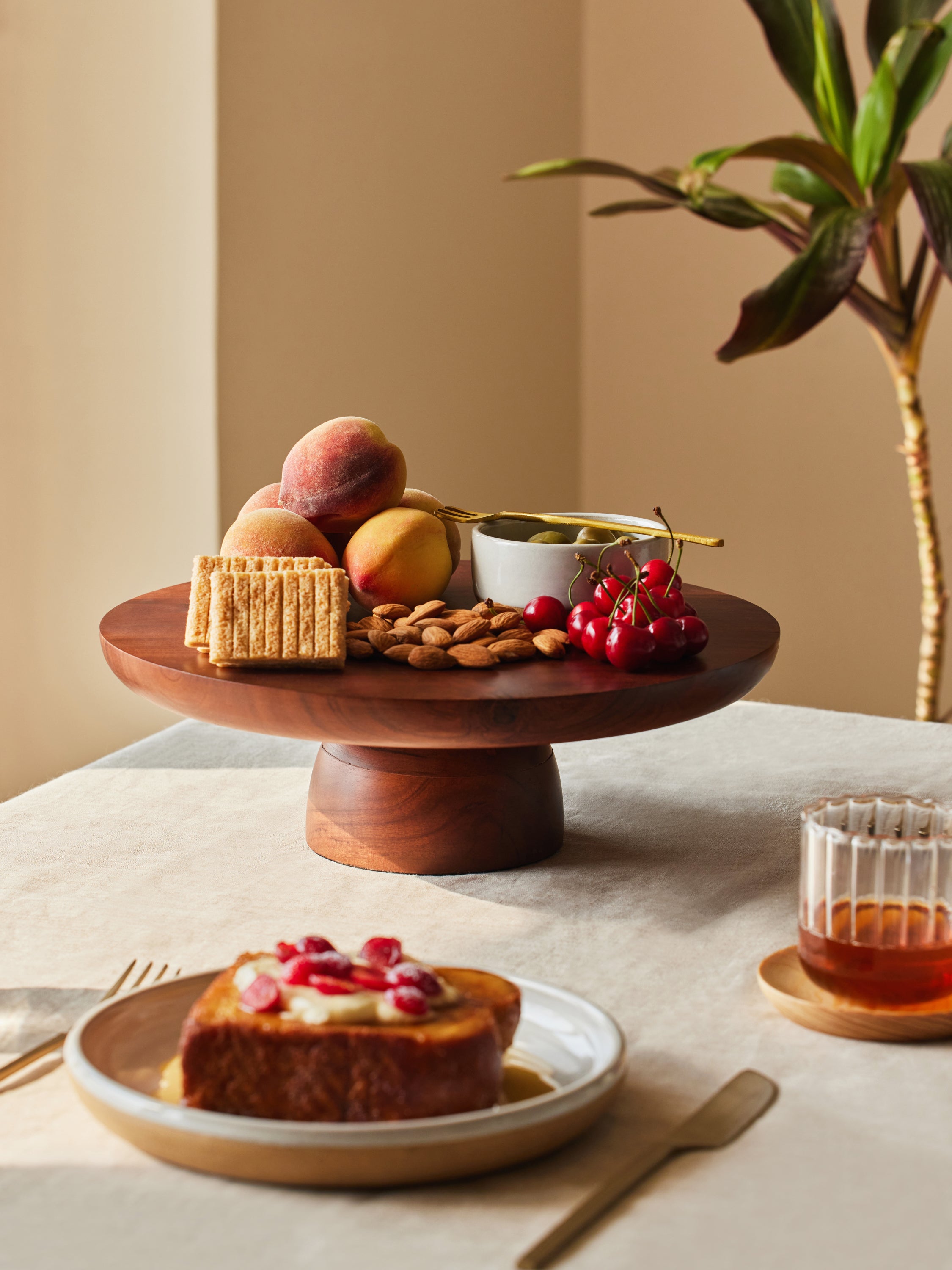 Acacia Wood Cake Stand