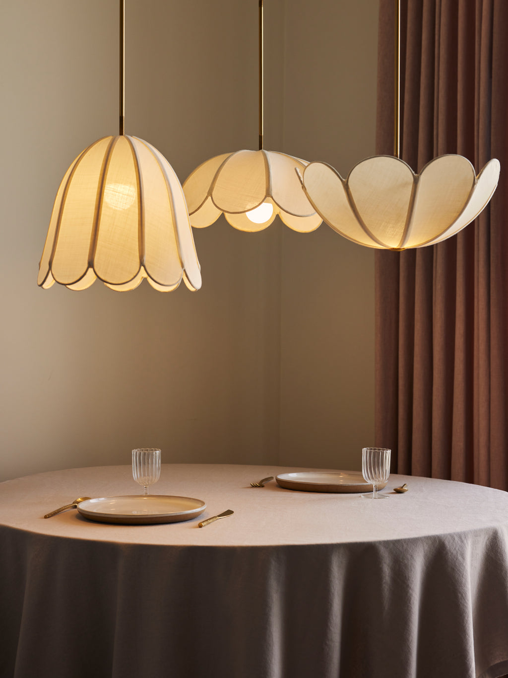 Bloom, Bud and Reverse bloom lamps together.