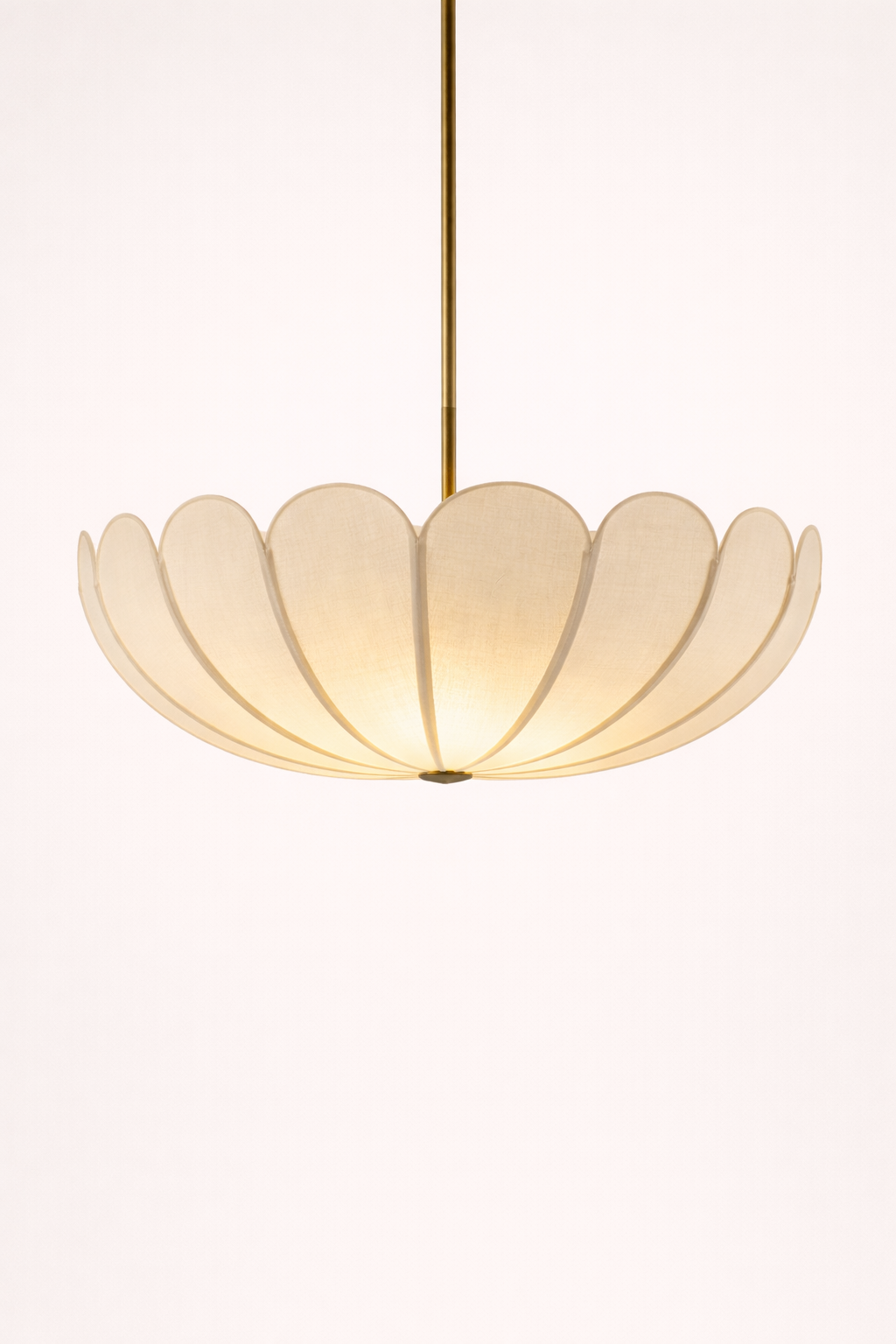 Floral-patterned pendant light
