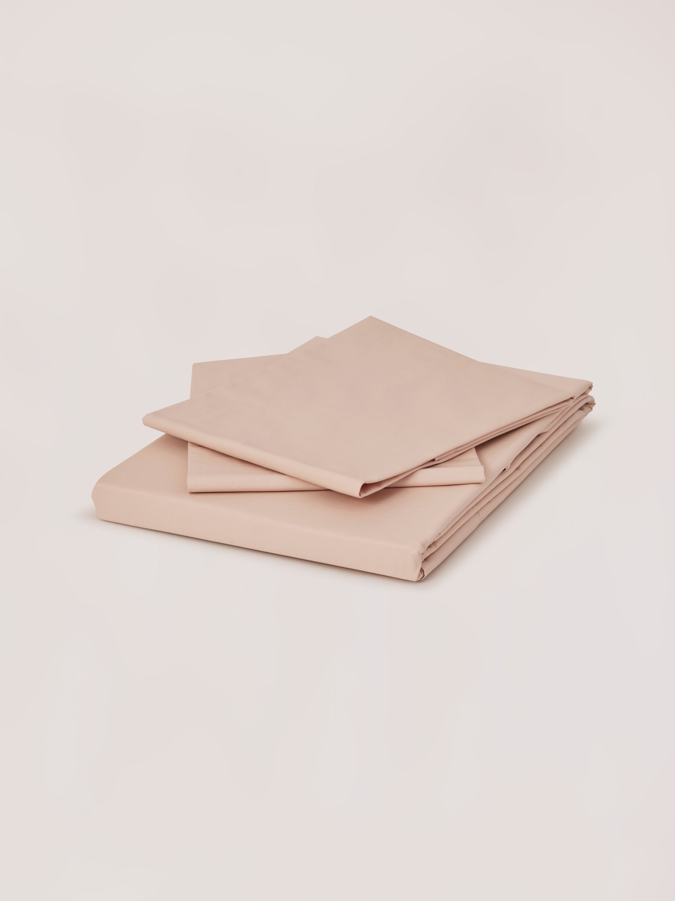 Blush Organic Cotton Percale Flat Sheet Set