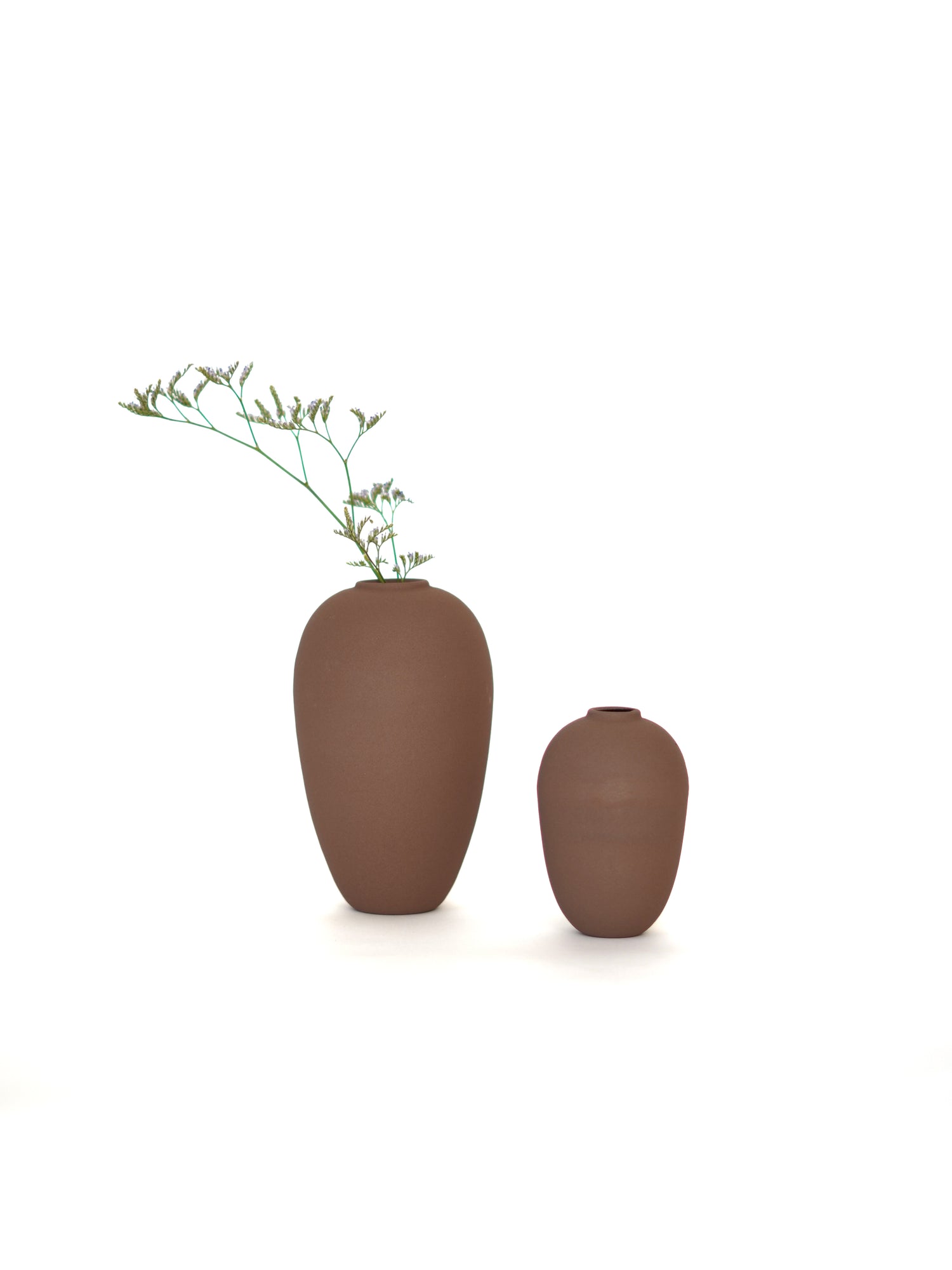 Bud vases, Brown