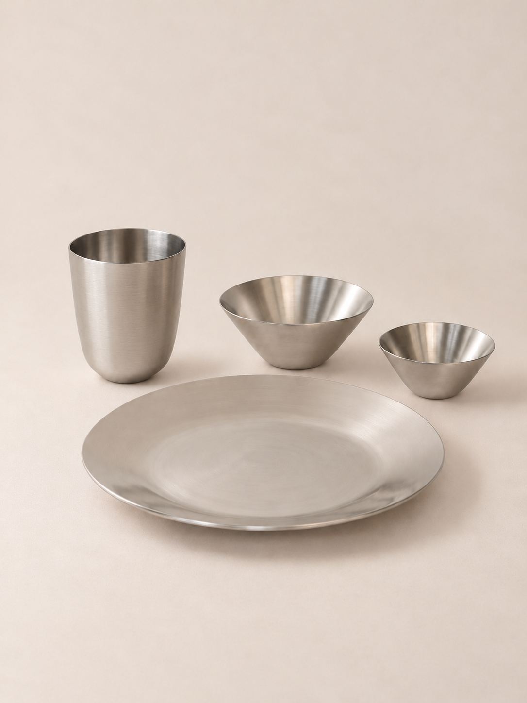Fuji Steel Dinner Set