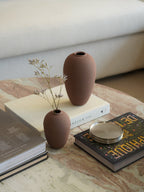 Bud vases, Mocha Mousse