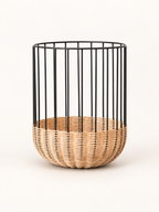 Cabo Natural Rattan Laundry Basket, Medium