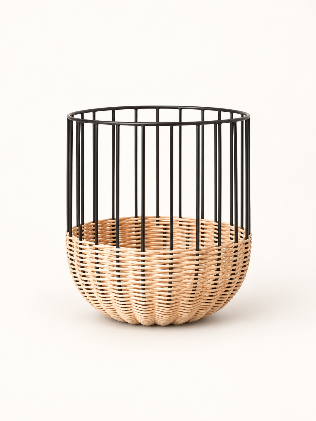 Cabo Natural Rattan Laundry Basket, Small