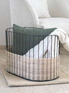 Premium rattan basket for living room