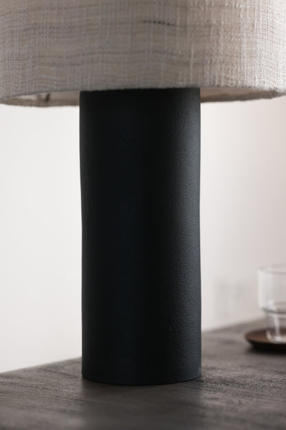 Cast aluminium table lamp