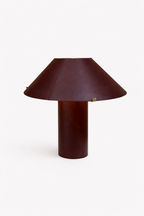Clad Leather Lamp, Claret