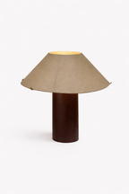 Clad Leather Lamp, Dune