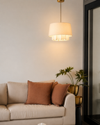 Ridges Fabric Hanging Lamp, Style 1