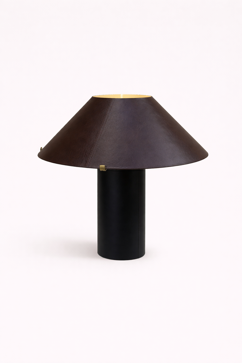 Clad Leather Lamp, Amber