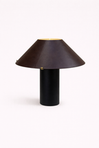 Clad Leather Lamp, Amber